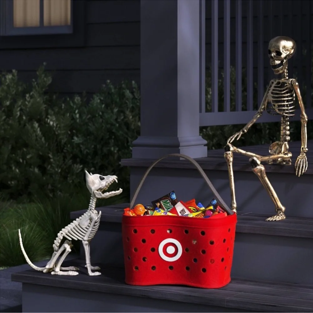 Plush Target Basket Halloween Trick or Treat Pail